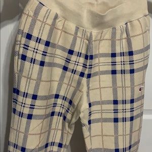 Plaid champion sweatpants